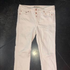 Free People white jeans